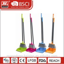 Haixing household colorul plastic dustpan set